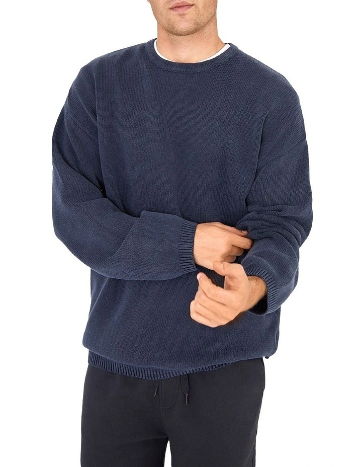 Wholesale π Industrie The Stonewashed Pennsville Knit In Navy π