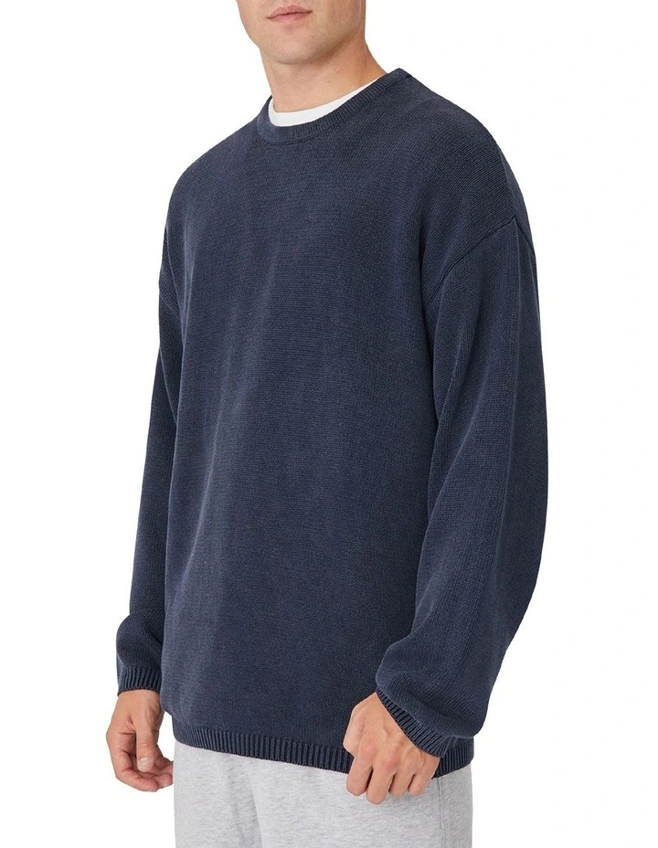 Wholesale π Industrie The Stonewashed Pennsville Knit In Navy π - Image 2