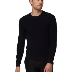 Best Pirce 🎉 Jack London Dark Navy Waffle Crew Neck 🥰