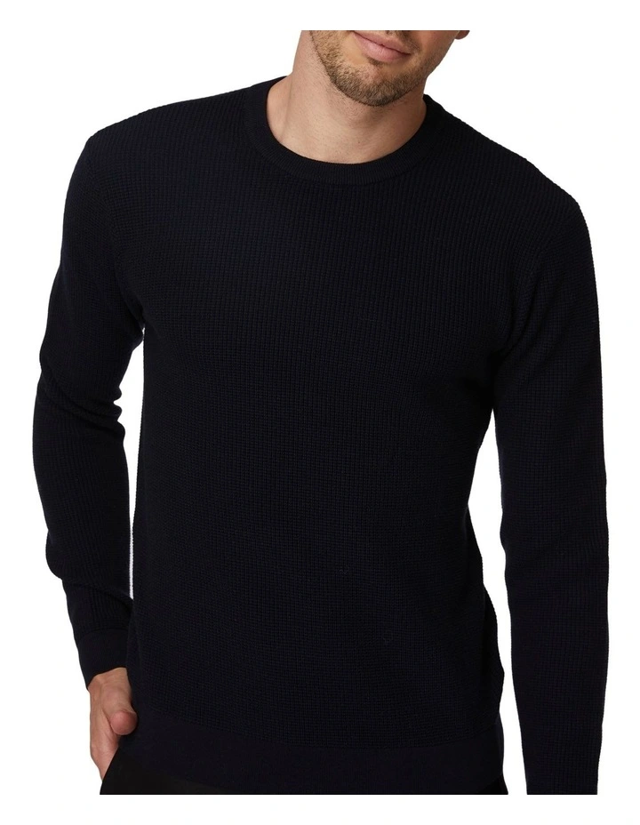Best Pirce π Jack London Dark Navy Waffle Crew Neck π₯° 4 Best Pirce π Jack London Dark Navy Waffle Crew Neck π₯° - Image 4