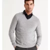 Deals ⌛ Blaq Australian Merino V-Neck Knit In Steel 🎁