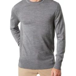 Deals 👏 MJ Bale Sandringham Ashby Merino Crew Pale Grey 🌟