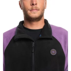Best Pirce ✔️ Quiksilver Powder Chaser Half Zip Fleece In True Black 🌟 -MARCSK shop unnamed file 1227