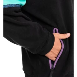 Best Pirce ✔️ Quiksilver Powder Chaser Half Zip Fleece In True Black 🌟 -MARCSK shop unnamed file 1228