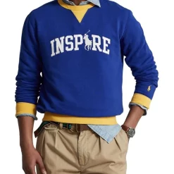 Best deal 🛒 Polo Ralph Lauren Fleece Inspire Sweatshirt In Blue 😀