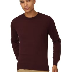 Outlet 🔔 Jack London Burgundy Crew Neck Knit ⭐