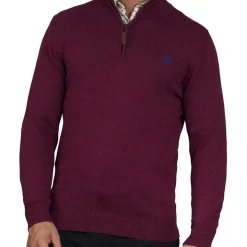 Deals 👍 Raging Bull Signature Quarter Zip Knit Burgundy 😉