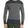Budget 🛒 Oxford Carlo Striped Knit Charcoal/Grey ⭐