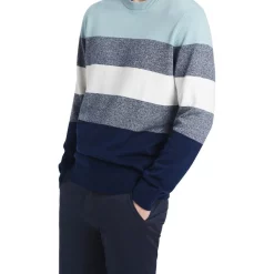 Best Pirce 😍 Marcs Jackson Crew Neck Knit In Navy Multi 🥰