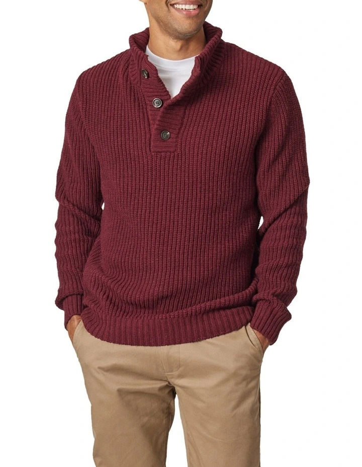 Wholesale β¨ Blazer Oscar Button Neck Knit Burgundy π 1 Wholesale β¨ Blazer Oscar Button Neck Knit Burgundy π