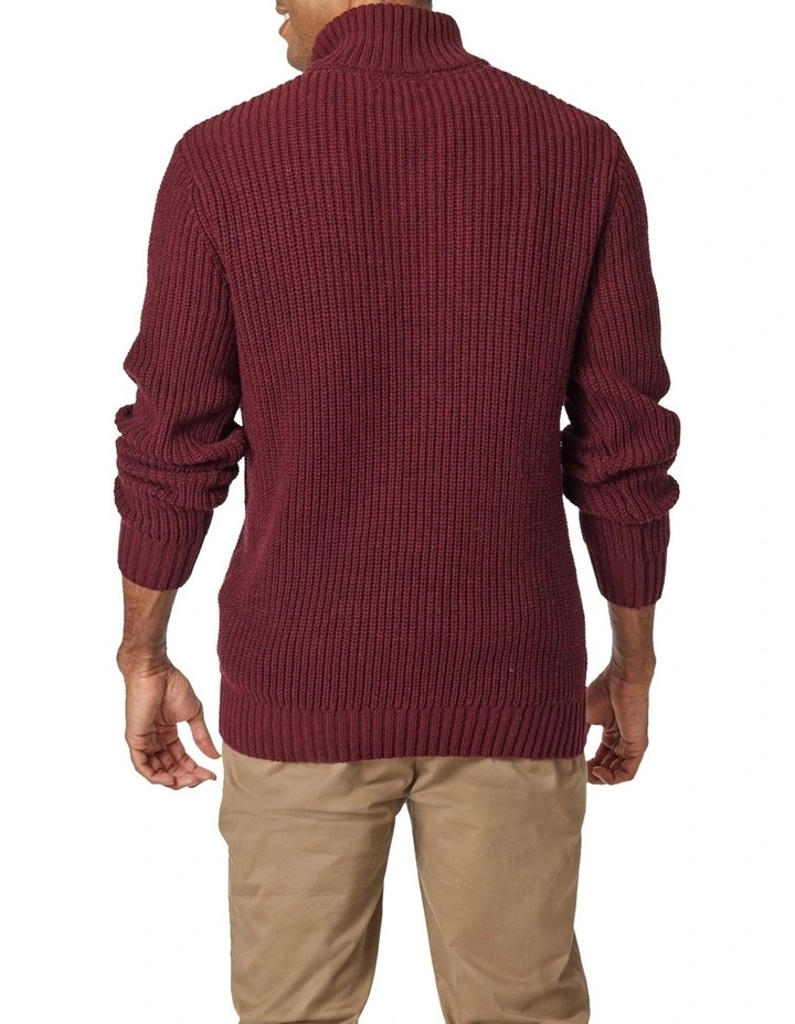 Wholesale β¨ Blazer Oscar Button Neck Knit Burgundy π 2 Wholesale β¨ Blazer Oscar Button Neck Knit Burgundy π - Image 2