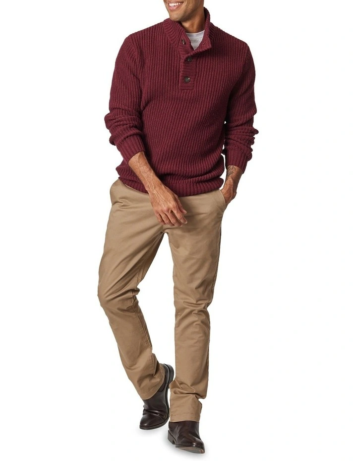 Wholesale β¨ Blazer Oscar Button Neck Knit Burgundy π 3 Wholesale β¨ Blazer Oscar Button Neck Knit Burgundy π - Image 3