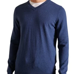 Brand new 😉 Superdry Vintage Embroidered Cotton Cashmere Vee Neck Knit Blue 🌟