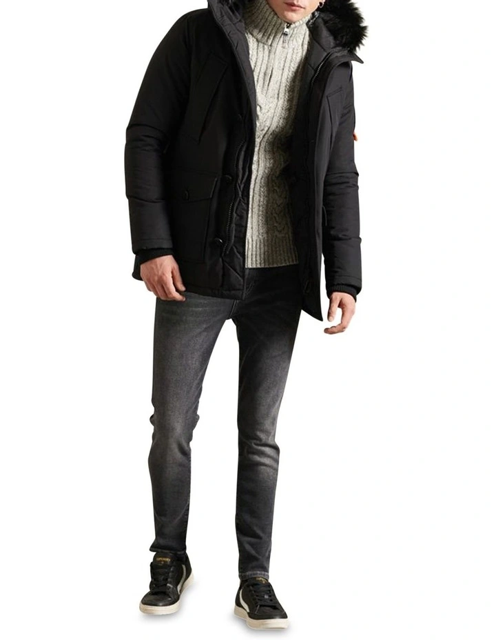 Cheapest π Superdry Jacob Henley Jumper In Concrete Twist π - Image 4