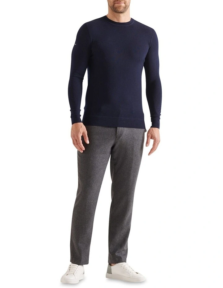 Cheapest π Superdry Studios Merino Crew Jumper In Carbon Navy π₯° - Image 6