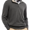Coupon 😍 Barbour Tain Half Zip Charcoal Marl 🔔