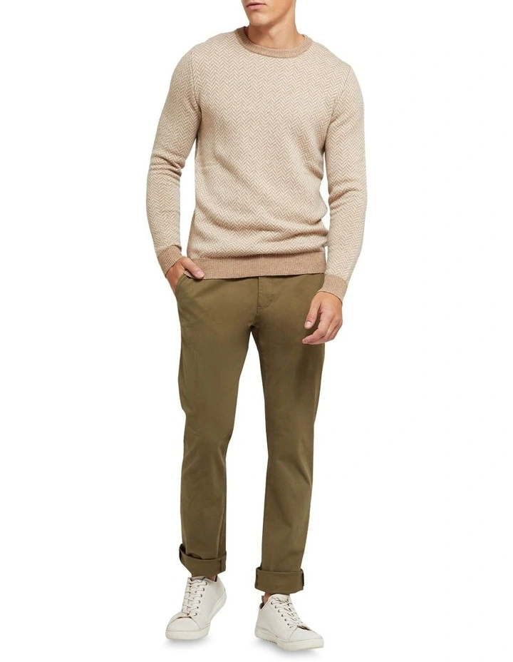 Hot Sale ❤️ Oxford Tully Wool Blend Herringbone Knit Biscuit/Ecru ⭐ 5 Hot Sale ❤️ Oxford Tully Wool Blend Herringbone Knit Biscuit/Ecru ⭐ - Image 5