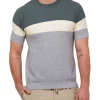 Best reviews of 😍 Brooksfield Color Block Knit T-Shirt Grey 👏