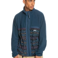 Promo 🎉 Quiksilver Go First Zip Up Fleece In Insignia Blue 🌟