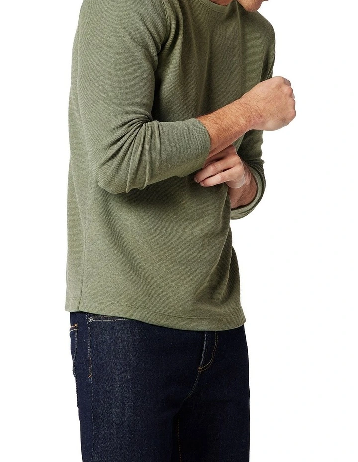 Coupon π Blazer Waffle Knit Sweat Top Olive π 4 Coupon π Blazer Waffle Knit Sweat Top Olive π - Image 4