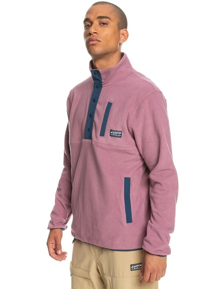Cheap π₯ Quiksilver No Destination Half Zip Fleece In Dusty Orchid β€οΈ - Image 3