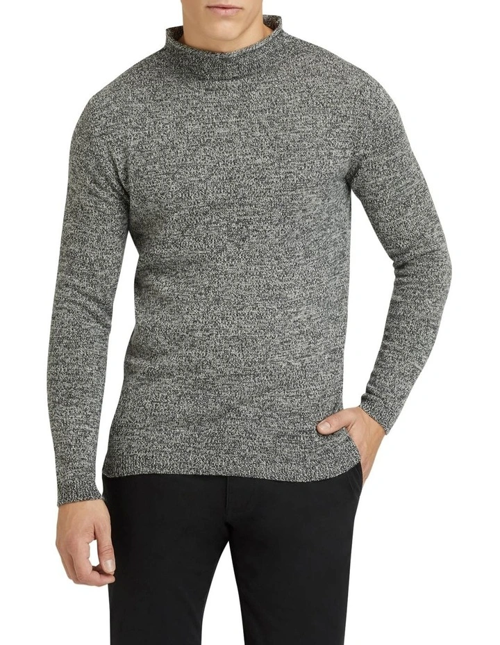 Best deal βοΈ Oxford Archer Funnel Neck Knit Black/White π―