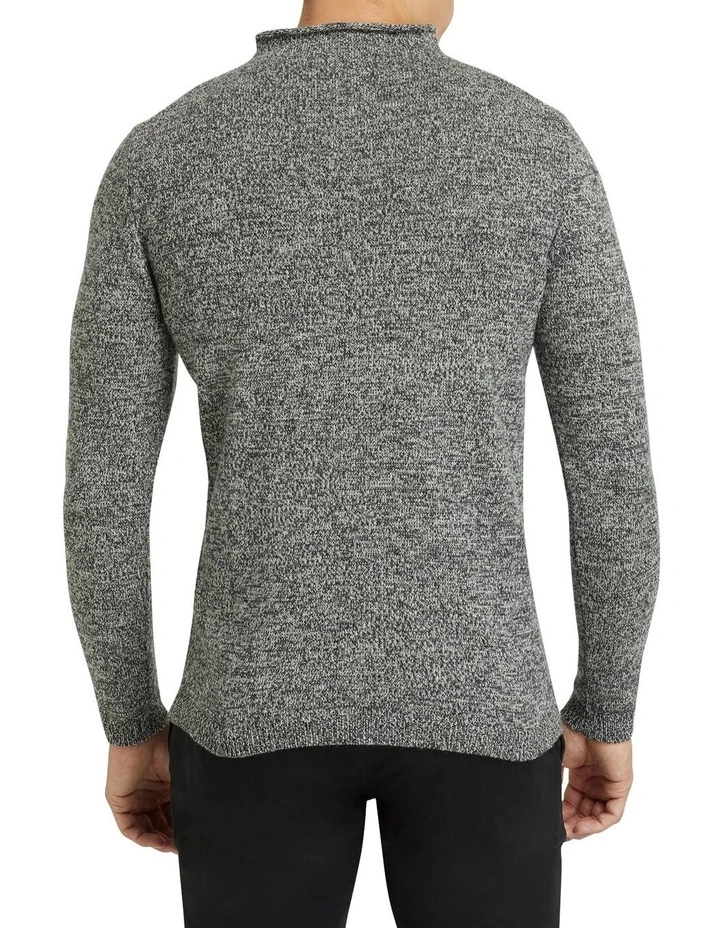 Best deal βοΈ Oxford Archer Funnel Neck Knit Black/White π― - Image 3