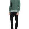 Promo 🧨 Oxford Matteo Wool Rich Cable Knit In Green 😀