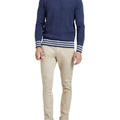 Promo 😀 Oxford Matteo Wool Rich Cable Knit In Navy ❤️ -MARCSK shop unnamed file 427