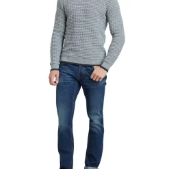 Promo 🌟 Oxford Tommy Waffle Crew Neck Knit In Grey 😉