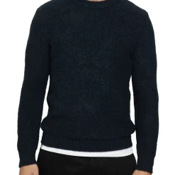 Best deal 👍 Oxford Leo Soft Crew Neck Knit Sweater Blue 🛒