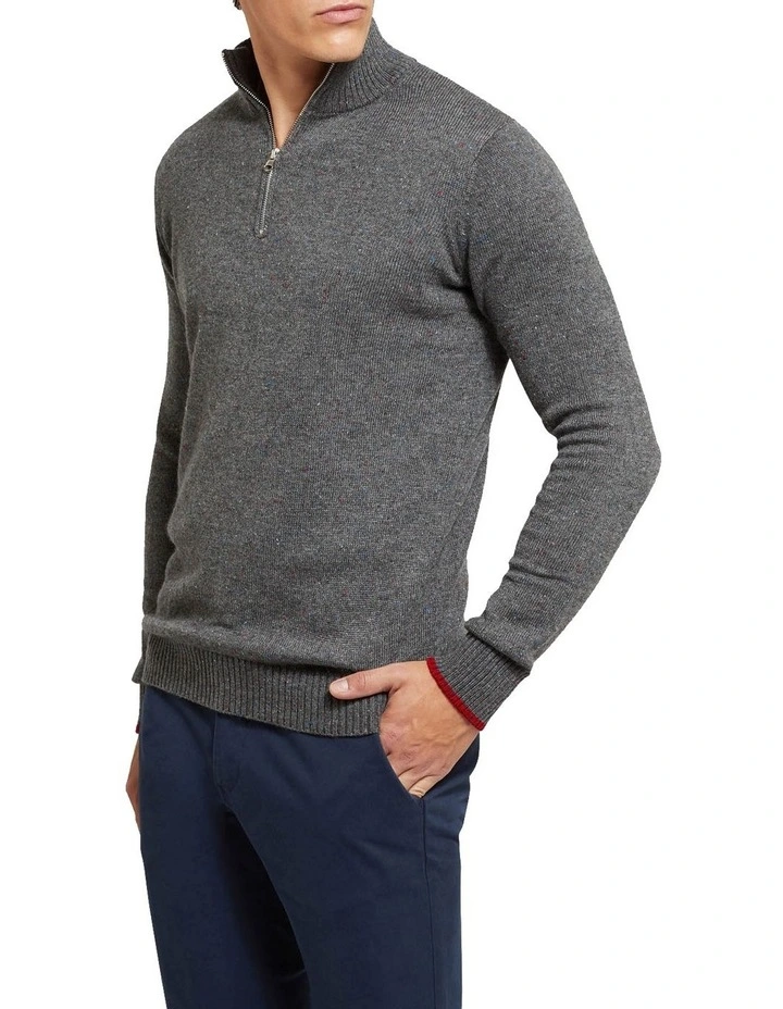 Flash Sale โ Oxford Micky Donegal Zip Collar Knit Grey ๐ฅฐ 2 Flash Sale โ Oxford Micky Donegal Zip Collar Knit Grey ๐ฅฐ - Image 2