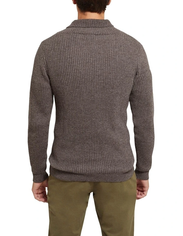 Flash Sale π Oxford Harvey Shawl Neck Knit Chocolate π - Image 3