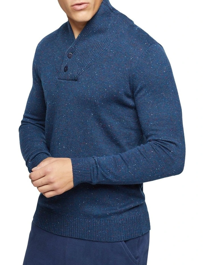 Brand new 🌟 Oxford Digby Donegal Shawl Neck Knit Blue 🤩 4 Brand new 🌟 Oxford Digby Donegal Shawl Neck Knit Blue 🤩 - Image 4