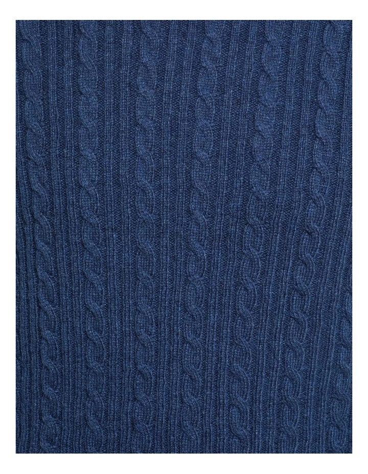 Coupon π Oxford Ashby Wool Blend Cable Knit Navy β - Image 6