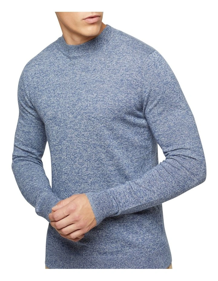New π Oxford Bart Funnel Neck Knit Navy β€οΈ - Image 4
