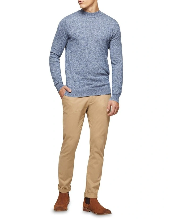 New π Oxford Bart Funnel Neck Knit Navy β€οΈ - Image 5