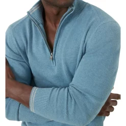 Discount 🔥 MJ Bale Bishop Cot/Cash Half Zip In Blue 🎁