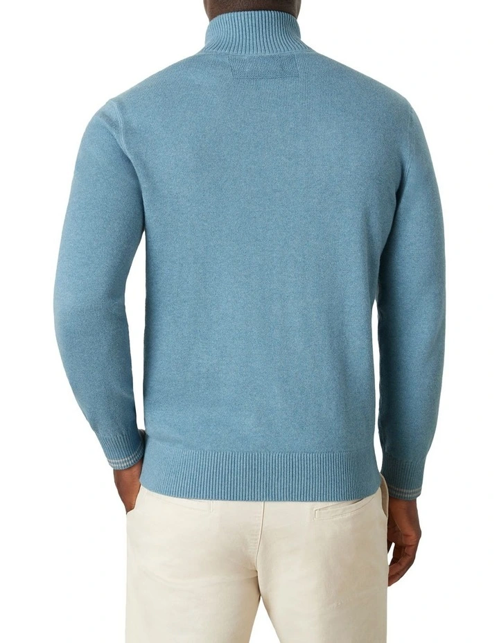 Discount π₯ MJ Bale Bishop Cot/Cash Half Zip In Blue π 3 Discount π₯ MJ Bale Bishop Cot/Cash Half Zip In Blue π - Image 3
