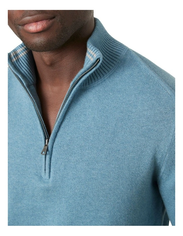 Discount π₯ MJ Bale Bishop Cot/Cash Half Zip In Blue π 4 Discount π₯ MJ Bale Bishop Cot/Cash Half Zip In Blue π - Image 4