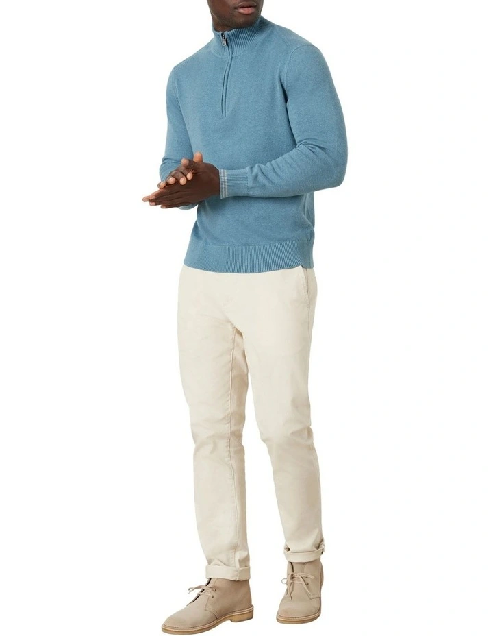 Discount π₯ MJ Bale Bishop Cot/Cash Half Zip In Blue π 5 Discount π₯ MJ Bale Bishop Cot/Cash Half Zip In Blue π - Image 5