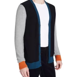 Cheap 👍 Marcs Campbell Cardigan In Navy Multi 🧨