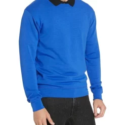 Budget 🎉 Marcs Neo Crew Sweater Pop Blue 🔔