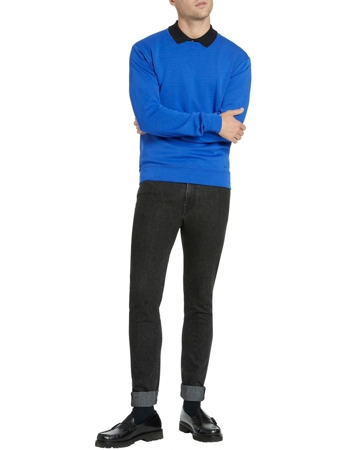 Budget π Marcs Neo Crew Sweater Pop Blue π 2 Budget π Marcs Neo Crew Sweater Pop Blue π - Image 2