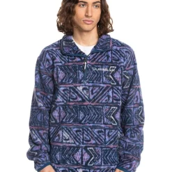 Budget 👏 Quiksilver Clean Coasts Half Zip Fleece In Dusty Orchid 🔥