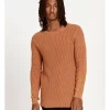 Wholesale 🔥 Kenji Finbar Fisherman Rib Knit Pullover Copper 🔔