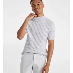 Outlet ✔️ Yd. Cracked Knit Silver ✔️