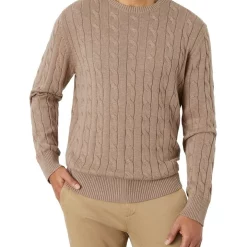 Wholesale 🔥 MJ Bale Mawson Cable Crew Knit In Oatmeal 🔥