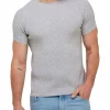 Top 10 🤩 Brooksfield Raglan Sleeve Knit T-Shirt Grey 🧨