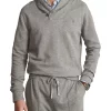 Best deal 😀 Polo Ralph Lauren Luxury Jersey Shawl Pullover In Grey 🥰
